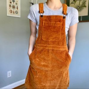 NWOT Madewell Corduroy Overall Dress